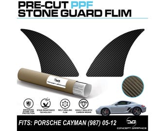Pour Porsche Cayman 987 05-12 Stone Guard PPF Film de protection de peinture à effet carbone