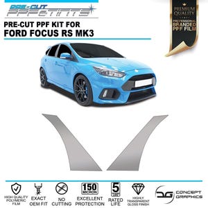 Rear Wheel Arches Stone Chip Guard Pre-cut PPF Paint Protection Film Kit for Ford Focus RS mk3