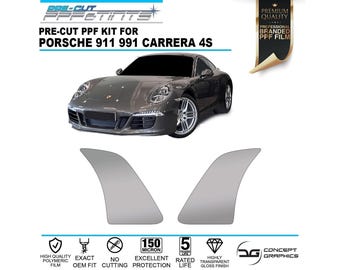 Rear Wheel Arch Stone Guard Pre-cut PPF Paint Protection Film Kit for Porsche 911 991 Carrera 4 OEM FIT
