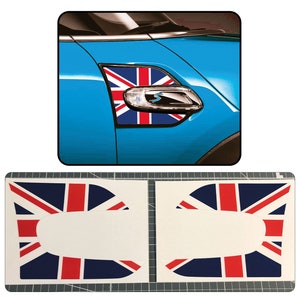 Union Jack Side Flügel Zierleisten Aufkleber Aufkleber passend für Mini Cooper One JCW F56 F55 F57
