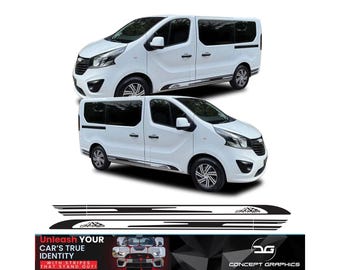 Fits Vauxhall Vivaro Camper Edition Sport SWB Van Sides Premium Vinyl Stripes Decals Kit 14-19