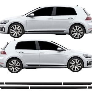 Lower Side Stripe Decal Kit Air Release Vinyl Fits Volkswagen Golf mk7 mk7.5 5dr