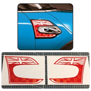 Union Jack Side Trim Flügel Abzeichen Aufkleber Aufkleber Passend für Mini Cooper JCW F56 F55 F57