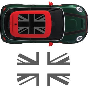 Union Jack Panorama-Glasdach-Vinyl-Aufkleber-Aufkleber-Kit für Mini Cooper S F56 F55 & Clubman F54