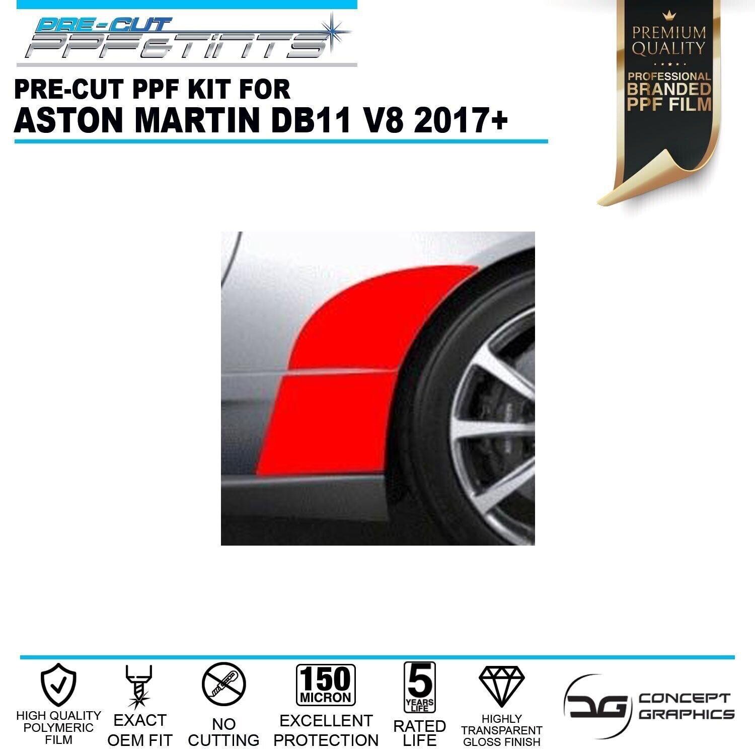 Aliath Clear Paint Protection Film Kit For Aston Martin DB9 Rear Quarter Arches - Stone Chip Guard