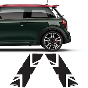 Genaue Fit C-Säule Union Jack Aufkleber Kit Air Freigabe Vinyl für Mini F56 Cooper S One JCW