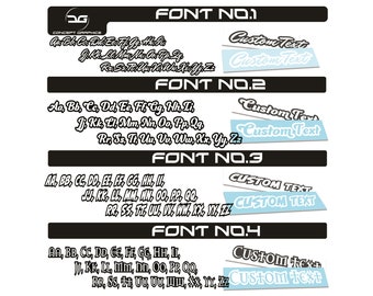 thumbnail image 2 of Custom Text Car Sticker – Personalised Vinyl Decal For Windscreen Or Body Panel – 1 Meter Length (Croft Decals) 2 of 6