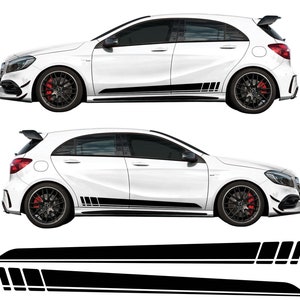 Edition Style Side Stripes For Mercedes A Class A45 AMG Vinyl Decals Graphics