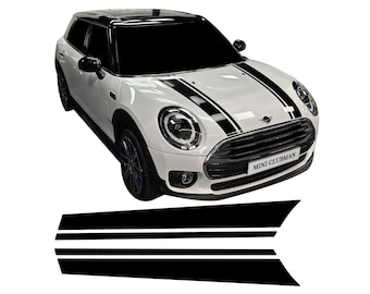 Bonnet Stripes Decal Sticker Kit Air Release Exact Fit Vinyl Fits Mini F54 Clubman Cooper S JCW All4