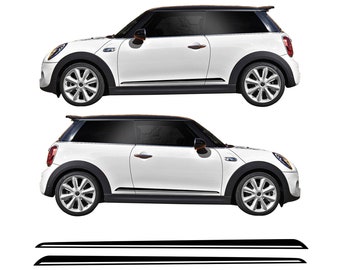 Door Side Stripe Vinyl Decal Sticker Graphics For F56 Mini Cooper s One JCW 2.0L