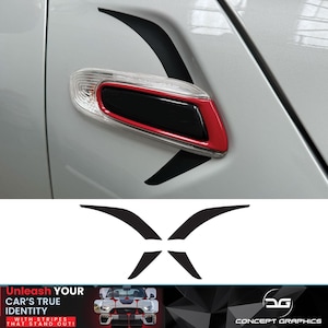 Seite Flügel Scuttle Blinker Vinyl Aufkleber Aufkleber Air Freigabe Vinyl Stick Inlay Decal Stripe für Mini Cooper S JCW F56 F55 F57 2014-2024
