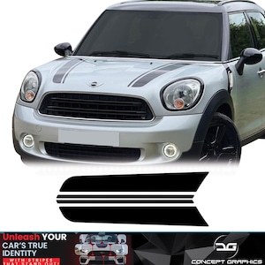 Bonnet Stipe Kit Exact Factory Fit Air Release Vinyl for Mini Countryman One Cooper S R60 2010 - 2017