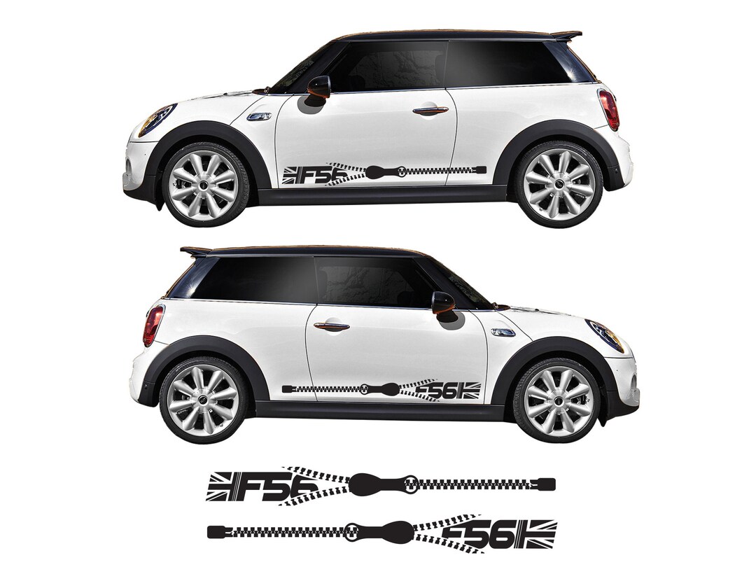 F56 Zip Side Stripe Vinyl Decal Sticker Graphics for F56 Mini Cooper S ...