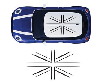 Adesivo Decalcomania Vinile F56 Mini Cooper S Union Jack