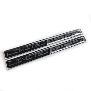 2x Limited Edition Car Chrome Wing 3D Decal Sticker Badges JDM Euro