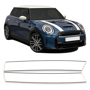 Bonnet Stripes mit Pin Stripe Kantenschutz ab Werk für Mini Cooper S F56 F55 LCi2