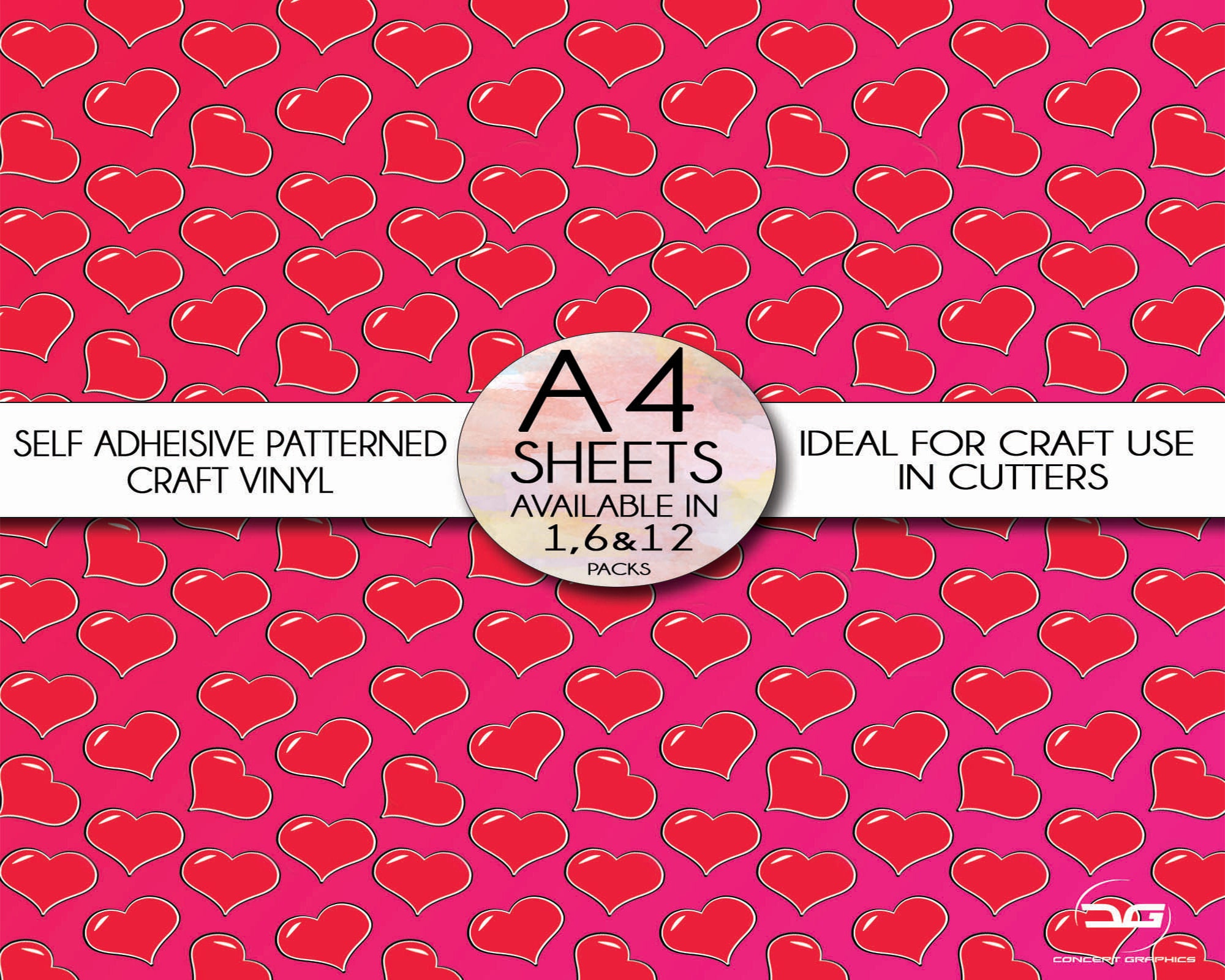 10 Sheets of A4 Self Adhesive Vinyl Craft Sheets Gloss/matte Craft