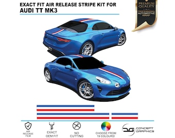French Flag Over The Top Stipe Kit Exact Factory Fit Air Release Vinyl For Alpine A110
