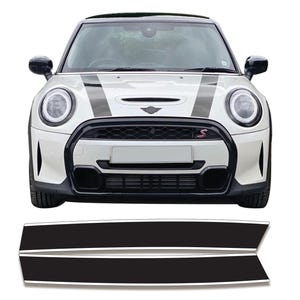 Zweifarbige Bonnet Stripes Kit Genau ab Werk Soem Fit Air Freigabe Vinyl für Mini F56 F55 F57 One Cooper S JCW LCI2