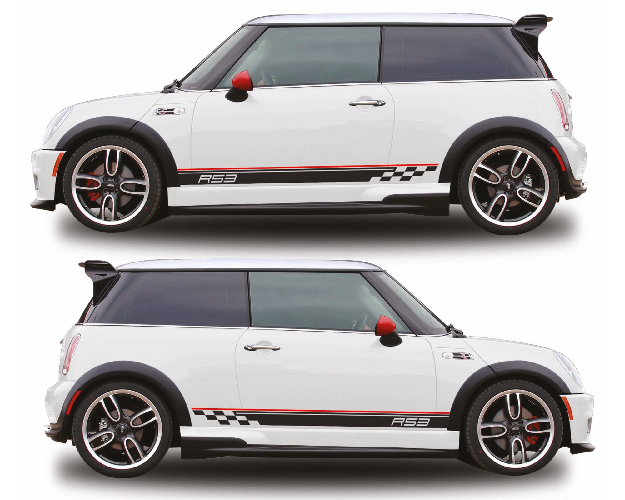 Sticker Decal Side Door Stripe Body Kit for Mini Cooper S Hatch