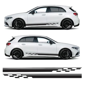 Sport Side Stripe Decal Kit Air Release Vinyl Fits Mercedes A-Class A35 A45 AMG w177