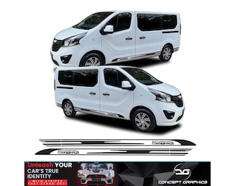 Fits Vauxhall Vivaro Motorsport Edition Sport SWB Van Sides Premium Vinyl Stripes Decals Kit 14-19