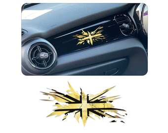 Union Jack Dashboard Vinyl Decal Stickers For Mini F56 F55 Cooper S JCW – Glossy