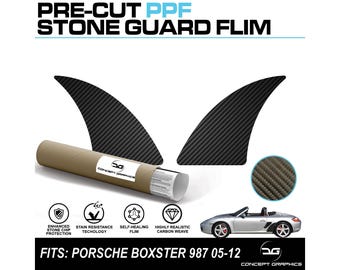Film de protection de peinture effet carbone PPF Stone Guard pour Porsche Boxster 987 05-12