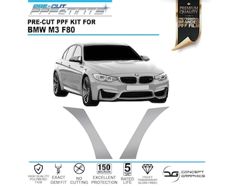 Kit de film de protection de peinture PPF prédécoupé pour passages de roue arrière pour BMW M3 F80