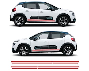 シトロエン DS3 用ステッカー x2 粘着デカール サイドビニール