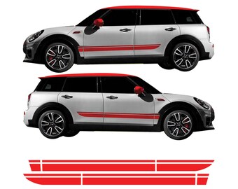 Dual Sport Stripes Vinyl Decals For Mini Cooper Clubman 2008-2013 Boot Bonnet