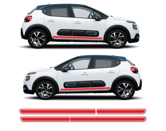 シトロエン DS3 用ステッカー x2 粘着デカール サイドビニール