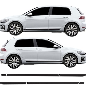 Lower Door Side Stripe Decal Kit Air Release Vinyl Fits Volkswagen Golf R GTI Clubsport mk7 mk7.5 5dr