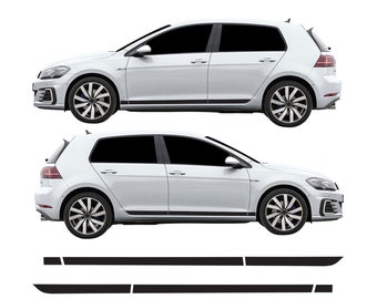 Lower Door Side Stripe Decal Kit Air Release Vinyl Fits Volkswagen Golf R GTI Clubsport mk7 mk7.5 5dr