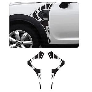 Union Jack Side Wing Decal Kit Air Release Vinyl Fits Mini Countryman F60 Cooper S