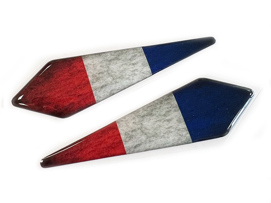 Concept Graphics Limited Edition Union Jack Flag Chrome Wing Domed Gel Decal Badge – 3D Glossy