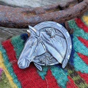 Vintage Horse Brooch & Earring Set by Torino