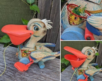 fisher price pelican pull toy