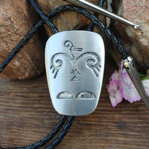 Vintage Southwestern Native Style Bird Bolo Tie By Florenta Of California