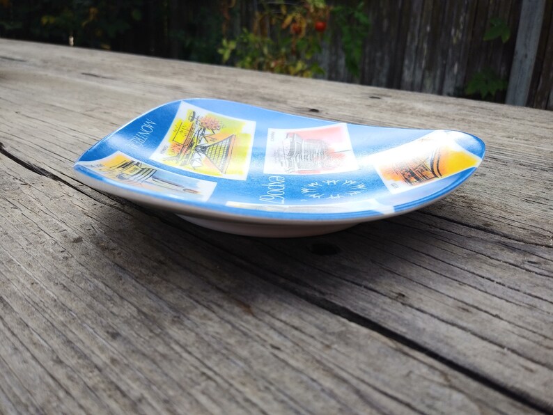 Mid Century Mod Collectable From Canada Canadian Pride Gift 1967 Montreal Expo Souvenir Plate