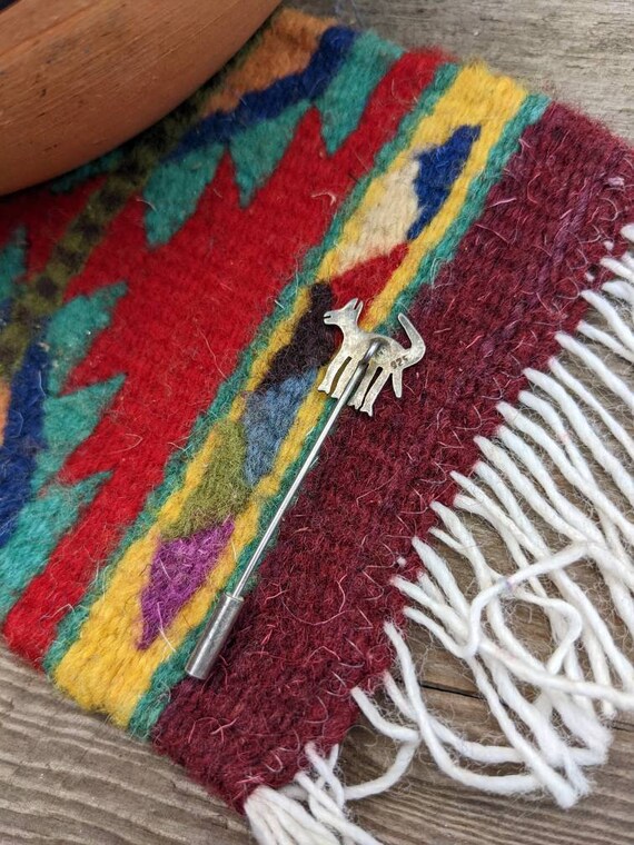 Vintage Sterling Folk Art Animal Pin Stickpin, So… - image 10