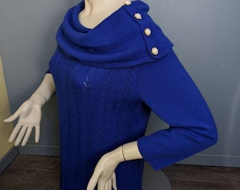 Vintage 80s Sweater, Soft Blue Sweater Top