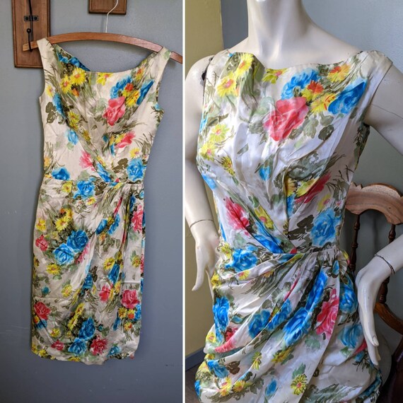 Vintage Ceil Chapman Wiggle Dress // 50s Pinup Bom