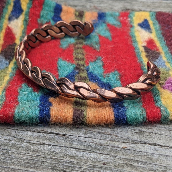 Vintage Copper Cuff Bracelet //Southwestern Bracelet