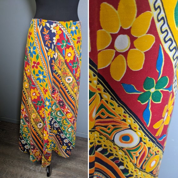 Vintage Vibrant Maxi Skirt by Summit of Boston - … - image 1
