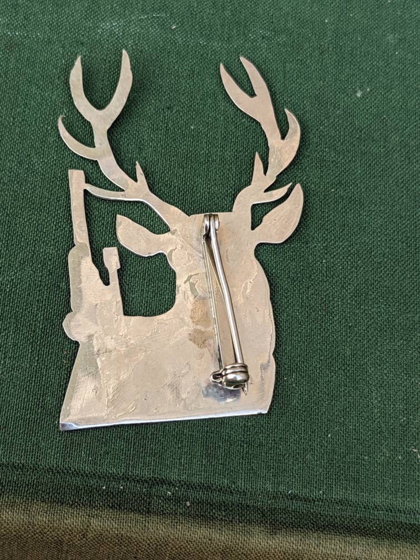 Vintage Sterling Deer Pin Hunting Trophy Brooch Alpine Hat Etsy