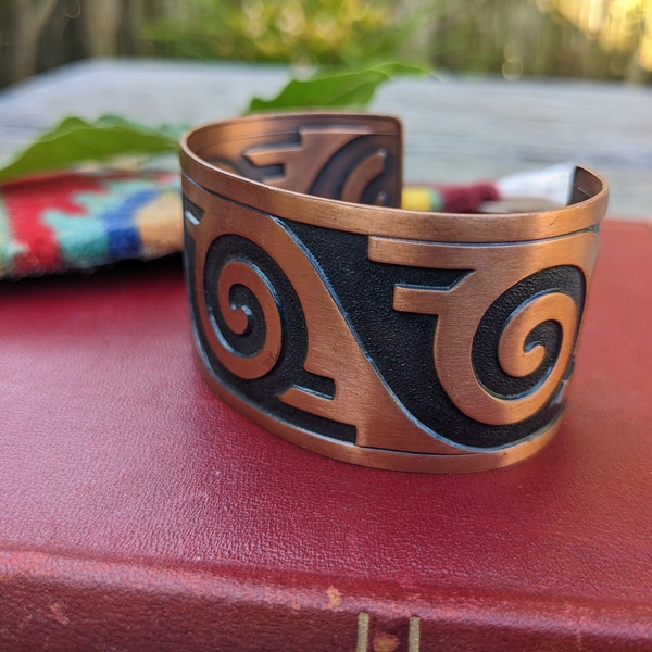 Vintage Bell Trading Copper Cuff Bracelet // Boho Southwestern Bracelet