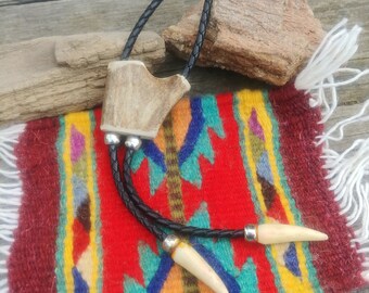 Vintage Deer Antler Western Necklace