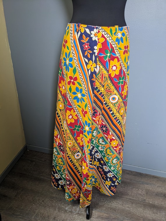 Vintage Vibrant Maxi Skirt by Summit of Boston - … - image 2