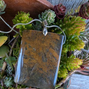 Southwestern Stone Pendant, Jasper Necklace